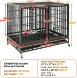 Homey Pet 42 inch Heavy Duty Double Dog Cage with Divider - Image 7