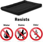 MidWest Homes for Pets Medium QuietTime MAXX Ultra-Rugged Dog Bed, Water & Odor Resistant, Bolstered Edge, Non-Slip Bottom, Fits 30-inch Crates, Black - Image 3