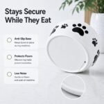 Ceramic Dog Bowls Set, 5''×2'', with Anti-Slip Rings, 2 Cups Capacity - Image 3