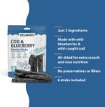 Icelandic+ 6 Count Cod & Blueberry Combo Sticks - Crunchy Dog Treats - Image 5