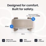 Tractive XL Smart Dog GPS Tracker | Live Pet Tracker with Virtual Fence | Vital Signs Monitoring of Heart & Respiratory Rate | Up to 6-Weeks Battery Life | Dog Collar Attachment (Brown) - Image 4