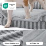LE SURE Cute Cozy High Back Orthopedic Small Dog Bed with Sides, 24" Beige - Image 3