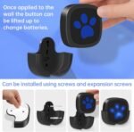 Dog Door Bell for Potty Training, Wireless Dog Doorbell Ring to Go Outside, IP65 Waterproof Touch Buttons, 55 Melodies & 1000 Feet Range - Image 3