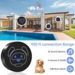 Dog Door Bell for Potty Training, Wireless Dog Doorbell Ring to Go Outside, IP65 Waterproof Touch Buttons, 55 Melodies & 1000 Feet Range - Image 4