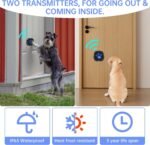 Dog Door Bell for Potty Training, Wireless Dog Doorbell Ring to Go Outside, IP65 Waterproof Touch Buttons, 55 Melodies & 1000 Feet Range - Image 5