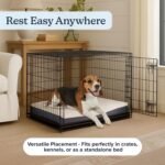 PETMAKER Orthopedic Pet Bed – 2-Layer Memory Foam Dog Bed with Removable Sherpa Cover – Comes with Additional Mattress Replacement Cover (Gray) - Image 6