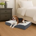 PETMAKER Orthopedic Pet Bed – 2-Layer Memory Foam Dog Bed with Removable Sherpa Cover – Comes with Additional Mattress Replacement Cover (Gray) - Image 8