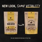 Vital Essentials Freeze Dried Dog Treats, Duck Bites, 2.0 oz Bag - Image 3