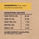 Vital Essentials Freeze Dried Dog Treats, Duck Bites, 2.0 oz Bag - Image 10
