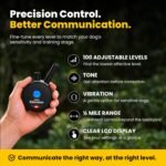 Educator ET-300 Black Mini E Collar for Dog Training with Remote - 1/2 Mile Range, Waterproof, 100 Blunt Stimulation Levels, Tone or Vibration Mode, Night Light Tracking for Small, Medium & Large Dogs - Image 9