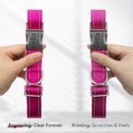 Personalized Reflective Dog Collar with Engraved ID Tag - Image 7