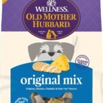 Wellness Old Mother Hubbard Classic Original Mix Dog Biscuits, Natural Training Treats, 4 Flavors, Mini Size, 3.8 lb Bag