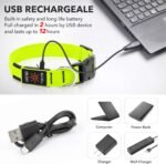 Illumifun LED Dog Collar, USB-C Rechargeable Light Up Collar Glow in Dark, Adjustable Pet Safety Lights for Night Walking Camping (Green, Large) - Image 4