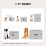 Bedsure Cute Dog Bed for Small Dogs & Cats 20x19x6inches Waterproof Dog Blankets for Small Dogs 25"x35" Cream - Image 9