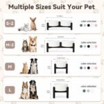 Raised Ceramic Dog Bowl Set with Stand, 3.5 Cups Elevated Dog Food Stand - Image 7