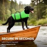 VIVAGLORY Dog Life Vest Rip Stop Dog Swim Vest, M, Bright Green - Image 3