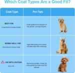 Depets Self Cleaning Slicker Brush, Dog Cat Bunny Pet Grooming Shedding Brush - Easy to Remove Loose Undercoat, Pet Massaging Tool Suitable for Pets with Long or Short Hair - Image 6