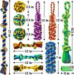 SHARLOVY Dog Rope Toy for Medium Dogs, 14 Pack Heavy Duty Dog Chew Toys - Image 6