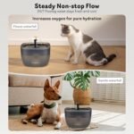 Automatic Cat Feeder and Water Dispenser FW1, Wire or Battery Cat Food Dispenser Timer Pet Feeder - Locking Lid, Desiccant Bag, Programmable Portion Control, 4 Daily Meals, 10s Voice Recorder - Image 4