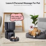 Automatic Cat Feeder and Water Dispenser FW1, Wire or Battery Cat Food Dispenser Timer Pet Feeder - Locking Lid, Desiccant Bag, Programmable Portion Control, 4 Daily Meals, 10s Voice Recorder - Image 5