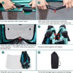 Ownpets Collapsible Travel Dog Crate for Large Dogs, 30x21x21 inches, Green - Image 6