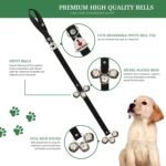 Caldwell's Pet Supply Co. Dog Potty Bells, Dog Door Bell, Bells To Go Outside, Potty Training Bell, Dogs Doorbell, Dogs Potty Doorbell, Ring To Go Pee, All Breed Puppy Training Tool - Black (Set of 2) - Image 8