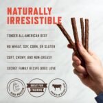 Rocco & Roxie Beef Jerky Dog Treats, Soft Training Chews, 1 lb, USA Made - Image 3