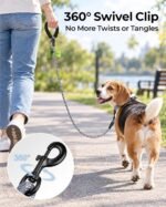 Taglory Rope Dog Leash for Medium Large Dogs, 6 FT Padded Handle, Grey - Image 6