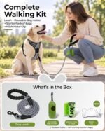Taglory Rope Dog Leash for Medium Large Dogs, 6 FT Padded Handle, Grey - Image 8