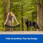 Coolaroo On-The-Go Elevated Dog Bed Kit – Portable & Cooling Travel Cot with HeatShield Fabric for Large Dogs, Lightweight & Compact, Includes Matching Carry Bag & Everglade Green Bonus Cover, Large - Image 4