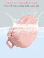 heouvo 1.67 Cup Dog Treat Pouch with Training Clicker (Pink) - Image 5