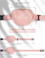 heouvo 1.67 Cup Dog Treat Pouch with Training Clicker (Pink) - Image 6