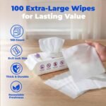Best Pet Supplies Cleaning Dog Wipes - Calming Lavender, 100 Count - Image 5