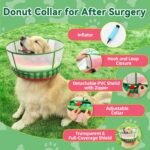 Upgraded Inflatable Dog Cone Collar to Stop Licking, Soft Dog Donut Collar - Image 4