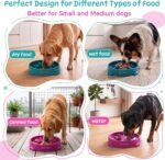 WinTour 2 Pack Slow Feeder Dog Bowls, BPA Free, Medium & Small Dog Bowls - Image 4