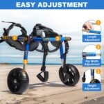 Dog Wheelchair for Back Legs, Dog Wheelchair with All-Terrain Tires & Durable Bearings, Large Dog Wheelchair for Back Legs,88.1-132.2 lbs(XXL) - Image 3