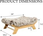 Small Size Elevated Dog Bed, Natural Finish Raised Dog Bed - Image 2
