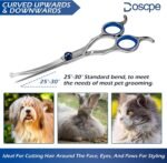 Curved Dog Grooming Scissors 6.69 inches Round Tips Pet Grooming Shears for Dog Cat on Face Paw Hair Trimming Right Left Handed - Image 6