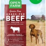Open Farm Grain Free Dry Dog Food, Grass-Fed Beef Kibble, 4lb Bag