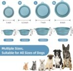 Kytely Collapsible Dog Bowls for Travel, 2Pack Dog Portable Water Bowl, Foldable Pet Food Bowl with Clasp, Pet Cat Feeding Cup Dish for Traveling, Walking, Hiking - Image 4