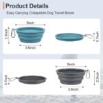 Kytely Collapsible Dog Bowls for Travel, 2Pack Dog Portable Water Bowl, Foldable Pet Food Bowl with Clasp, Pet Cat Feeding Cup Dish for Traveling, Walking, Hiking - Image 7