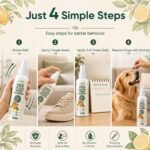 KUROMA ‌Citrus Dog Deterrent Spray, Bitter Dog No Chew Spray for Dogs & Puppies, Non-Staining Dog Repellent Spray for Furniture & Carpet, Stops Chewing, Biting, Urine Marking & Licking, 200ml‌ - Image 4