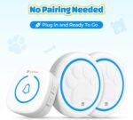 Dog Bells for Door to Train Dogs to Go Outside Wireless Touch Dog Door Bell - Image 3