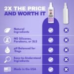 Dood Woof Dog Detangler Spray - Dematting Leave-in Conditioner for Doodles - Goldendoodle Labradoodle Poodle Puppy Grooming - 8 oz - Image 5