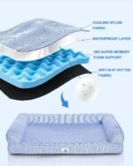 Cooling Dog Bed Orthopedic for Large Dogs ＆ Instant Chill ＆Egg Crate Foam - Image 3