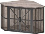 CHOEZON 44" Corner Dog Crate Furniture for Medium Dogs, Greige TGW03BG - Image 9