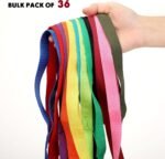 Hillban 36 Pcs Bulk Dog Leashes 5 ft Nylon Small Medium Dogs, 12 Colors - Image 4