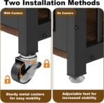EasyCom 41 in Heavy Duty Dog Crate Furniture on Lockable Wheels (DC103) - Image 6