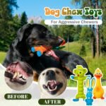 Wettarn 9 Pcs Latex Squeaky Dog Toys, 7" Soft Rubber Dog Chew Toy, Classic - Image 6