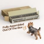 36 Inch Collapsible Dog Crate for Small Dogs, Foldable Metal Dog Kennel with Reinforced Diamond Wire Mesh, Escape Proof Foldable Dog Cage, Leak-Proof Removable Tray, Double Secure Door Latch - Image 5